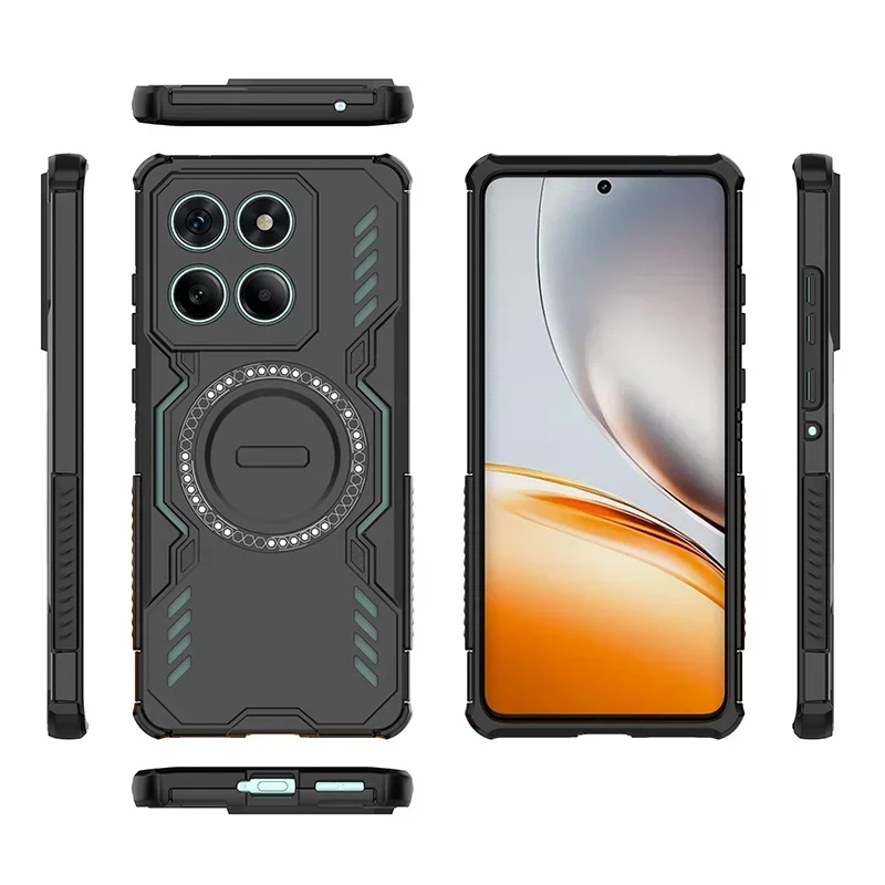 Armor Shockproof Magnetic Wireless Charging Protective Phone Case
