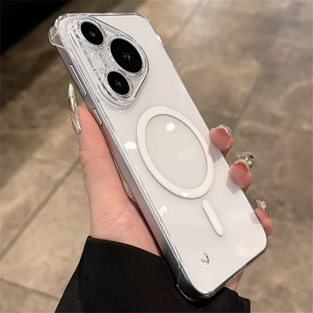 Ultra-Thin Frameless Magnetic PC Matte Phone Case