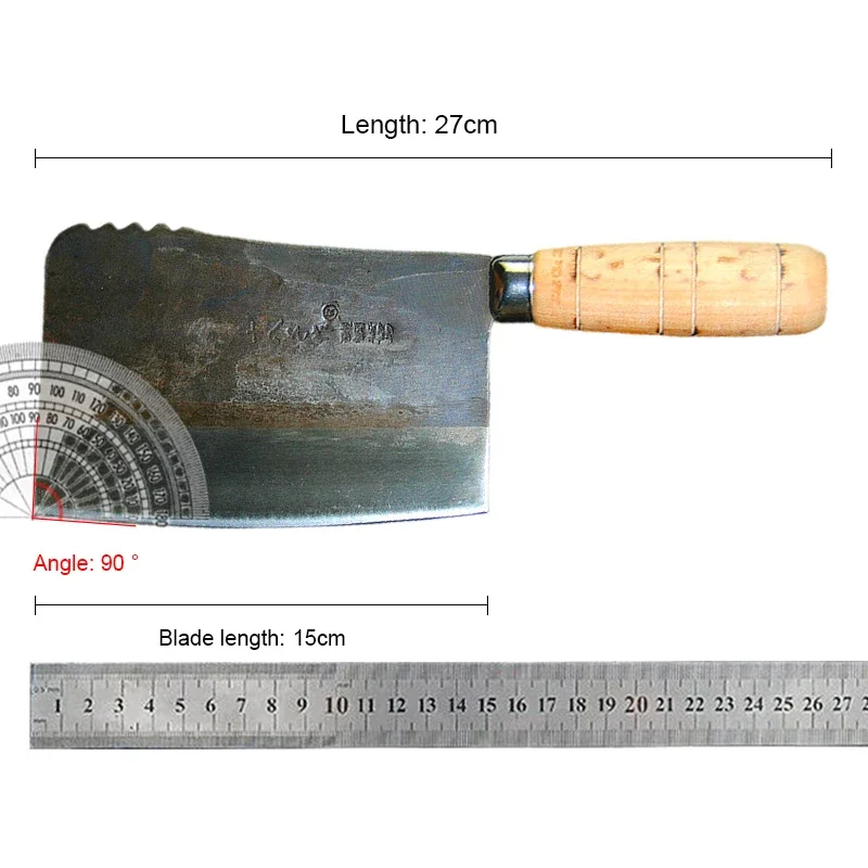 Kitchen Knife SHIBAZI S710-2 Forged Kitchen Chef Professional Chop Bone Knife Household Multifunctional Cooking Cutting Tool Butcher Knives