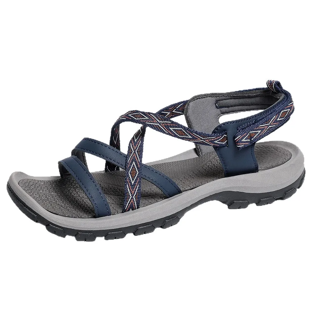 2025 Women Summer Flat Anti-slip Sandals Wedges Light Strap Shoes Breathable Comfortable Platform Sandals Zapatos De Mujer