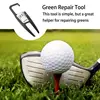 Golf Divot Tool Golf Putting Green Fork Zinc Alloy Golf Divot Repair Tool Pitch Groove Cleaner Golf Pitchforks Golf Accessories 6