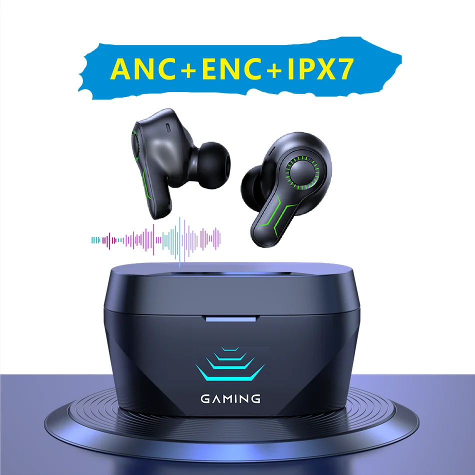 Настоящие водонепроницаемые наушники TWS ANC Fone Bluetooth шумоподавляющие беспроводные