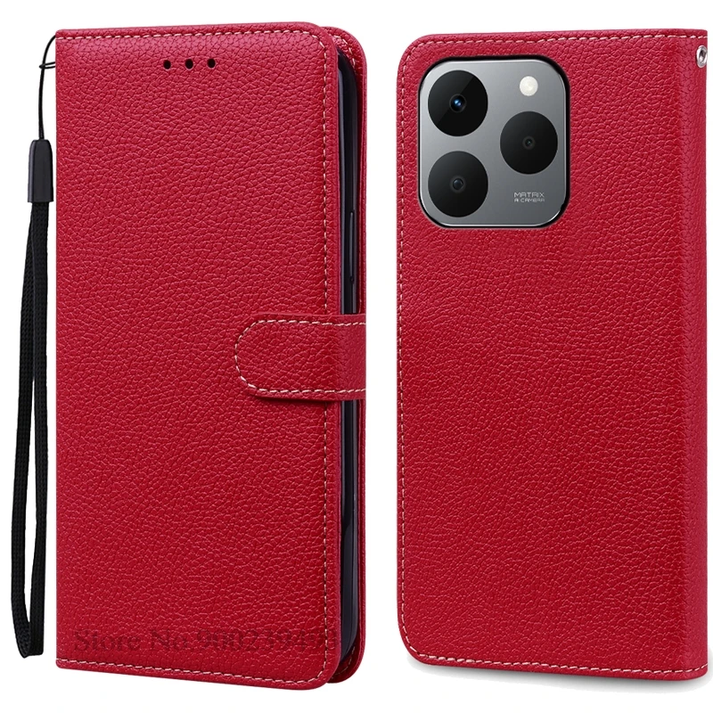 Luxurious Leather Flip Wallet Case - Protective Book Cover and Shell