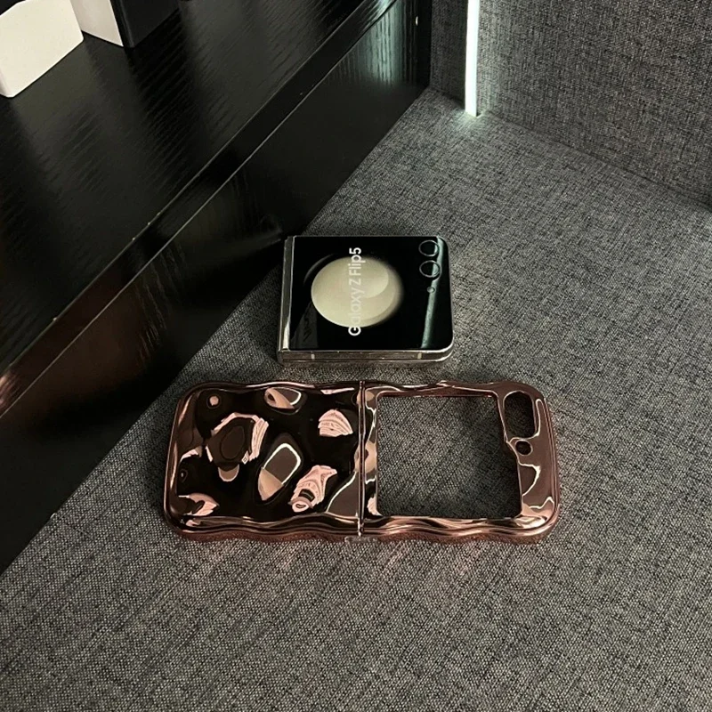 Cartoon Stone Gloss Wave Plating Meteorite Shockproof TPU Case in Korean Style