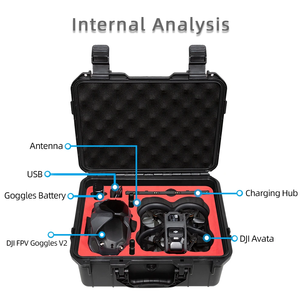 For DJI Avata Explosion Proof Case For DJI Avata Suitcase Universal Accessory Box