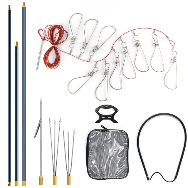 Hawaiian Sling Fishing Spear Set Travel Fiberglass Pole, 59% OFF