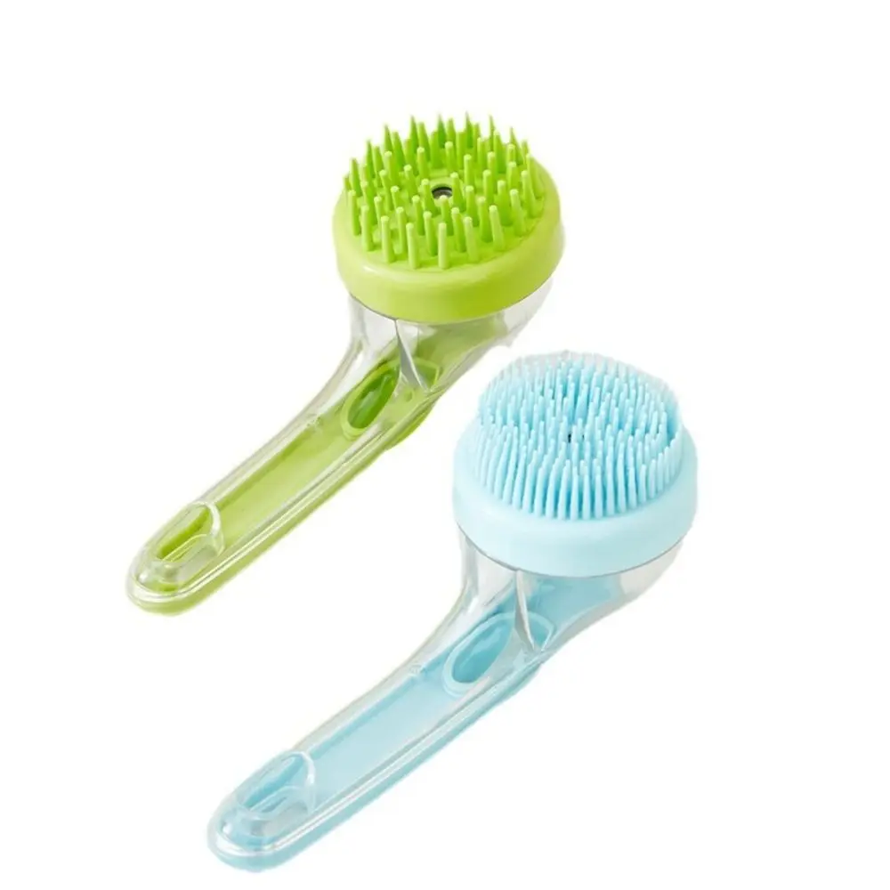 Kitten Brush Pet Bath Brush Cleaning Brushes Pet Supplies Shampoo Long Handle Cat Dog Grooming Comb for