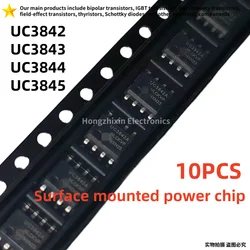 Pack of 10 SMD Power Chips, SOP - 8 Package (UC3843)