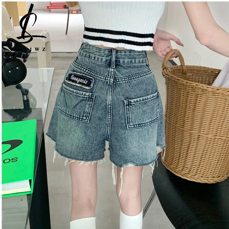 

Summer Women's Clothing Blue Jeans Women Pants High Waist Y2k Women's Denim Shorts Streetwear Korean Fashion Clothes Woman 2023