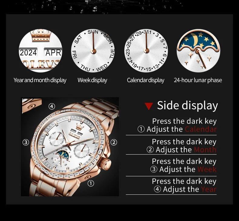 OLEVS 6695 Automatic Mechanical Men's Watch description image 12