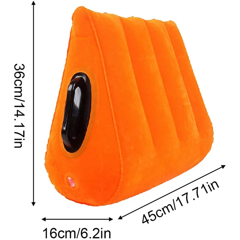 Inflatable Pillow Orange Husband Wife Male And Female Bed Pillow Couples Game Body Support Pad Exoti