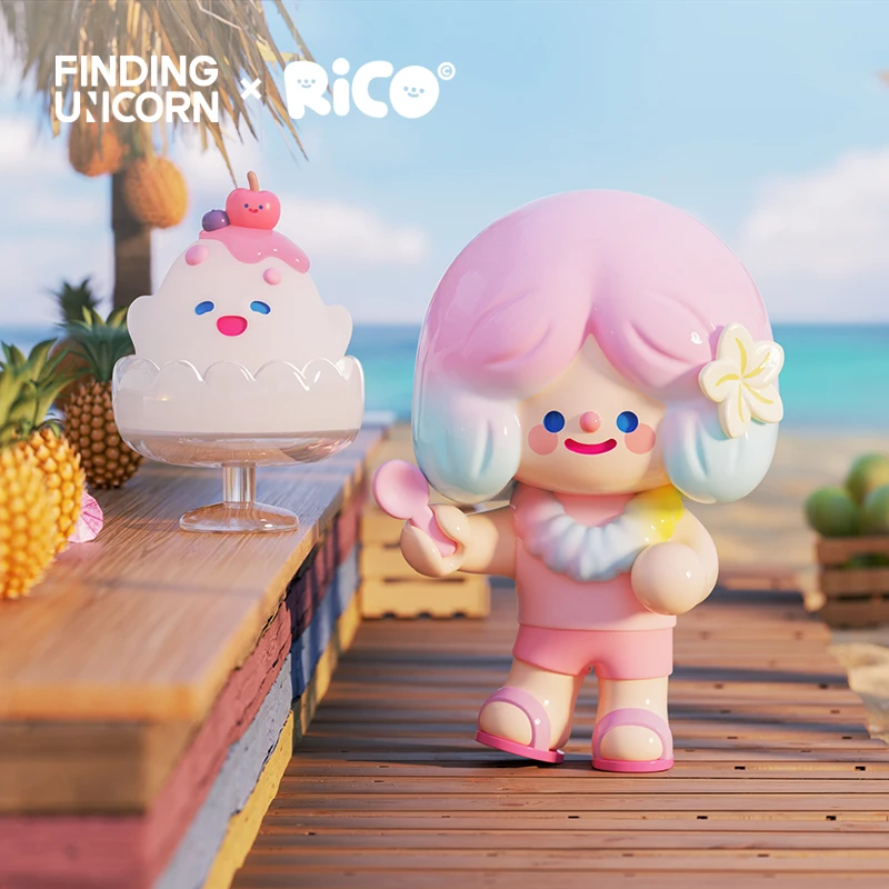 

Finding Unicorn RiCO Happy Island Series Blind Box Toys Guess Bag Mystery Box Mistery Caixa Action Figure Surpresa Cute Model