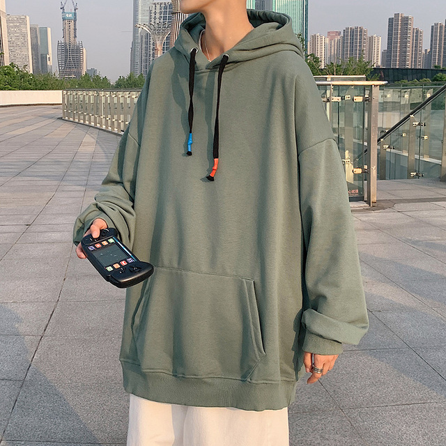 Spring Fashion Casual Men's Hooded Sweatshirts Solid Color Oversized Hoodies For Women