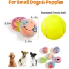 SCGK 6PCS Dog Toys Squeaker Latex Bouncy Ball Squeaky Rubber Dog Toy for Dog Small Dogs Interactive Pet Supplies Dog Accessories 6