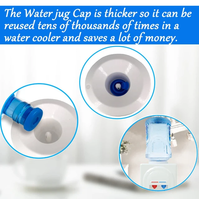 5 Gallon Palack Sapka Tartós Szilikon Vizes Burkolat Csere Fedelet Újrafelhasználható Sapkák Belső Dugóval - Image 2