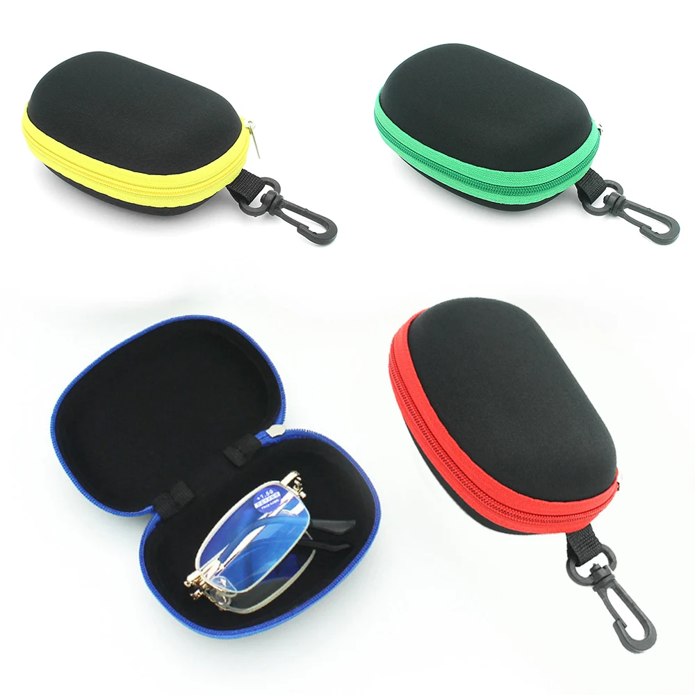 

Folding Reading Glasses Case Portable Sunglasses Box Lightweight Waterproof Anti-knock Zipper Case For Eyeglass Fashion Unisex