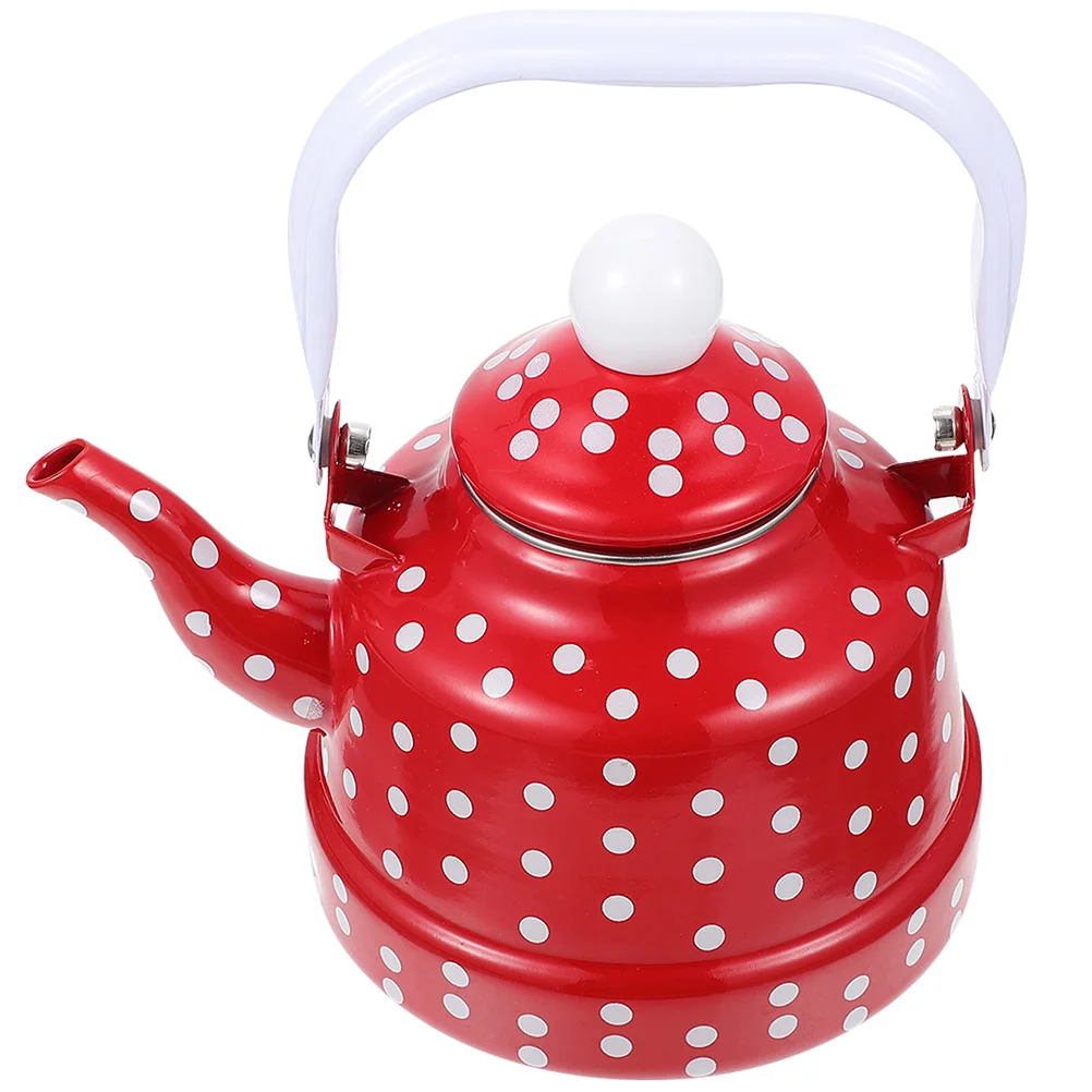 

Enamel Kettle Heating Water Vintage Tea Pot Induction Practical Teapot Portable