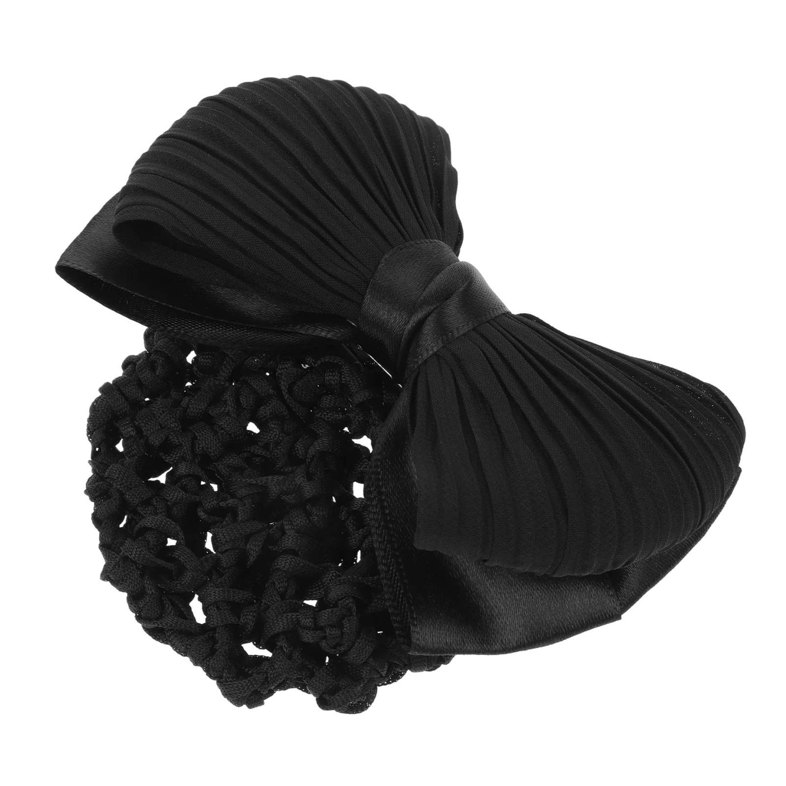 

Hairnet Flower Headdress Ladies Bun Bow Tie Hairnets for Cooking Nurse Girls Clips