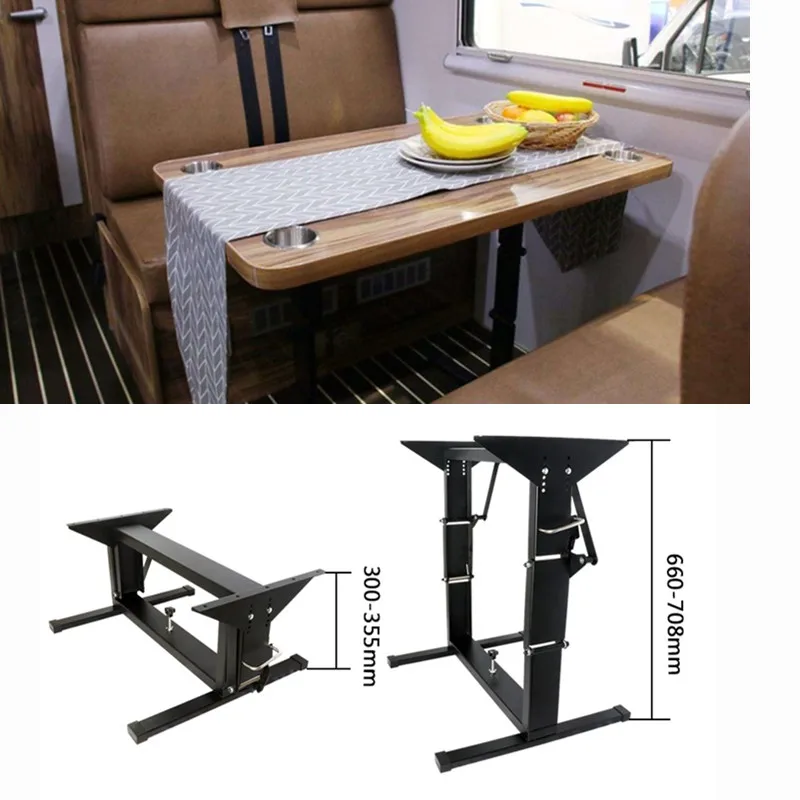 Adjustable RV Table Leg Folding RV Modified Camping Carrying Convenient Dedicated Iron Double Leg Table Stand rv dedicated bicycle rack rear double position folding bike rack rear single frame rv modification supplies