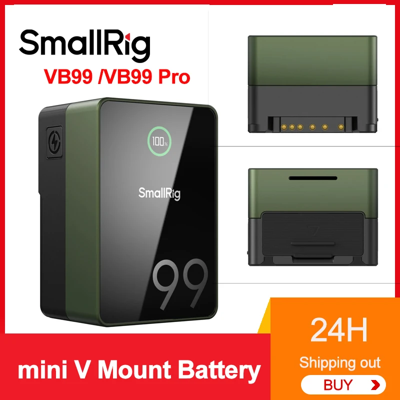thumbnail image 2 of Buy SmallRig VB99 Pro Mini V-Mount Battery, 6700mAh 99Wh 14.8V, Black, Compact, With D-TAP, Dual USB-C, Dual DC Port, USB-A, For Camera, Camcorder, Monitor, Filmmaker - 4292 Online At Low Prices In 2 of 13