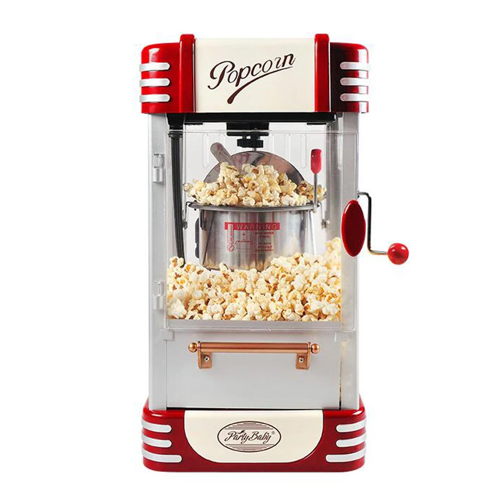 For Party Electric Oil Popped Commercial Popcorn Maker Popcorn Machine Household Corn Machine DIY