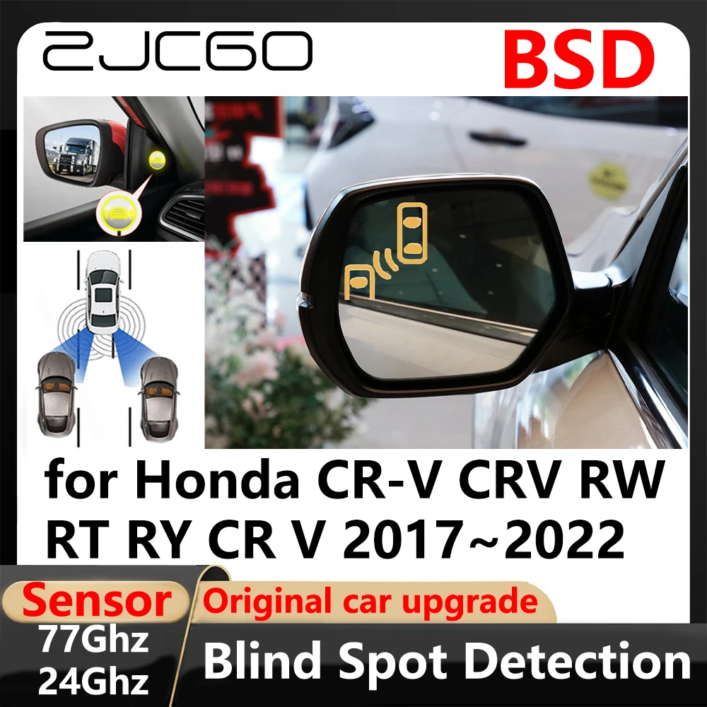 

ZJCGO BSD Blind Spot Detection Lane Change Assisted Parking Driving Warnin for Honda CR-V CRV RW RT RY CR V 2017~2022