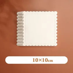 Premium Watercolor Painting Paper - 50% Cotton, 25 Sheets, 300g, Fine Lines, Portable Art Supplies (10x10cm)