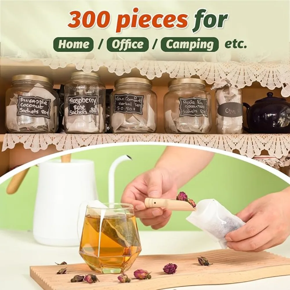Disposable Non-woven Drawstring Filter Bags For Loose Herb Tea_voghion.com