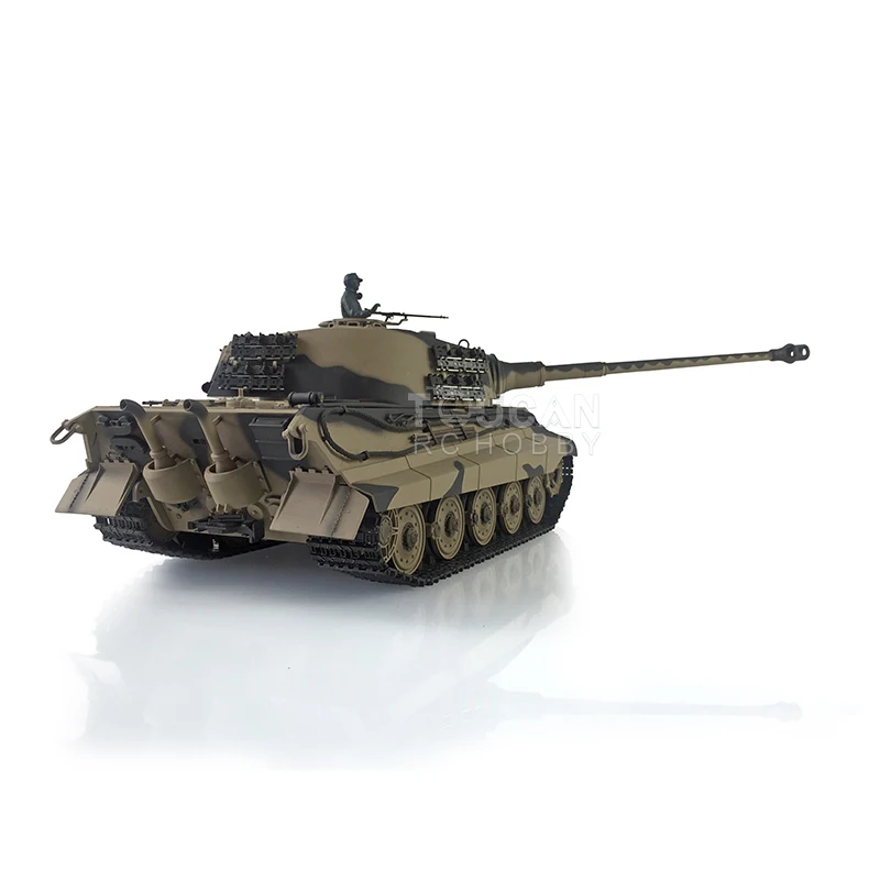 HENG LONG 1/16 7.0 Tiger II Upgrade King Tiger RC Tank 3888A FPV Barrel Recoil 360° Turret Metal Tracks Idler Toys Boys TH19744 6