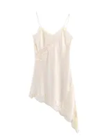 Women Fashion Sexy V-Neck Lace Elegant Halter Dress Asymmetric Hem Dress 2025 Summer New Fashion Holiday Party Beach Dresses - Image 4