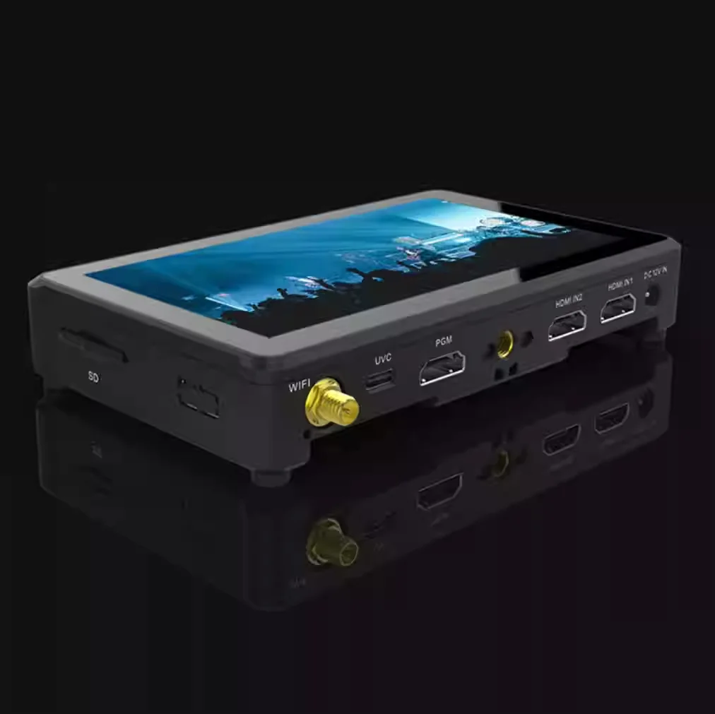 Movmagic X5 5.5ich Dual Channel 4K Input USB3.0 Wifi Network Double Push Stream Touch Screen Video Recording Switchboard
