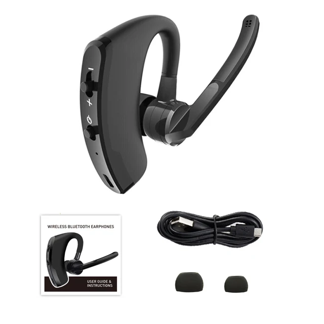 V8 Single Ear With Mic Bluetooth 5.1 Earphone Noise Cancelling Waterproof Earpiece Handsfree Long Standby Time - Earphones & Headphones - AliExpress