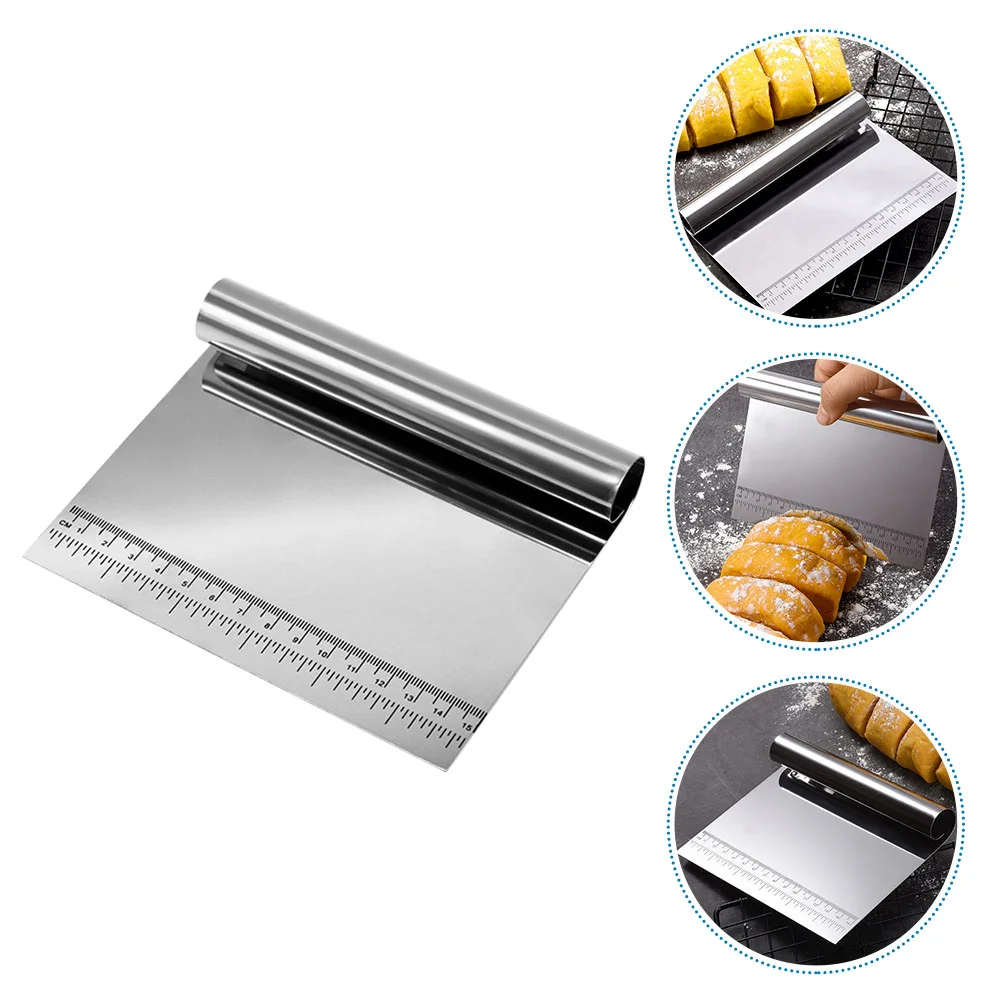 

Pastry Dough Scraper Bench with Handle Food Scrapers Kitchen Cake Smoother Tool