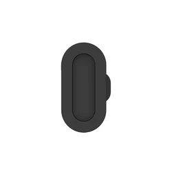 Universal Charging Port Dustproof Plug Cover Protector Cap - 10PCS (Black)