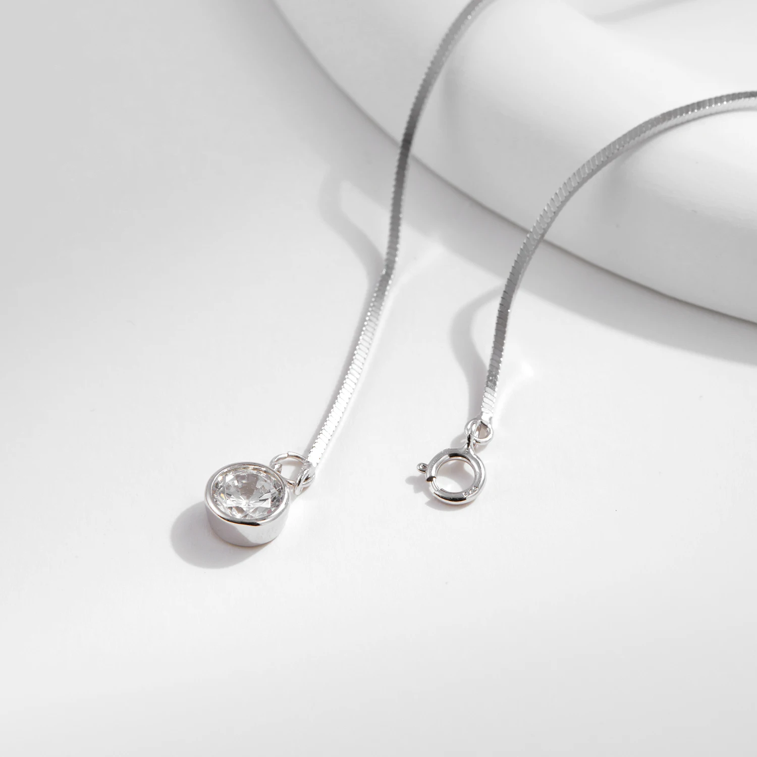 موديان 925 فضة ثعبان سلسلة سوار الذهب الأبيض تألق...