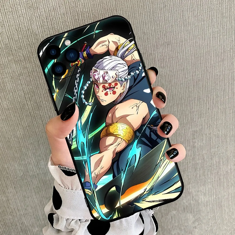 thumbnail image 1 of Bilinbili-funda de teléfono de Anime Demon Slayer Sanemi, carcasa para iPhone 8, 11, 12, 13, 14, 15, Mini, X, XR, XS PRO MAX Plus, 1 of 5