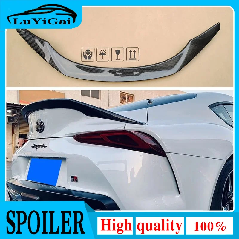 

High Quality Carbon Fiber Spoiler Rear Boot Racing Trunk Wing For Toyota Supra A90 MK5 2019 -2022 FRP Car Styling Bumper