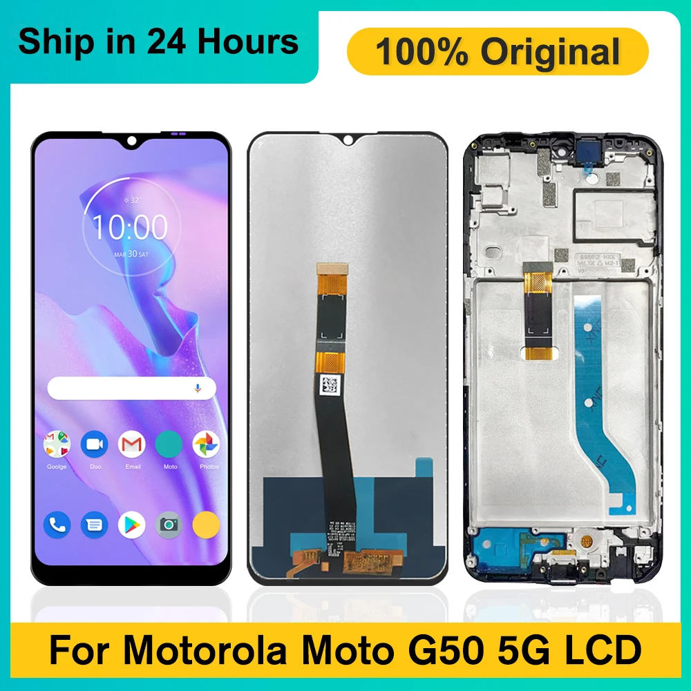 

6.5" Original New For Motorola Moto G50 5G LCD Display Touch Screen Digitizer Assembly Replacement For Moto G50 5G XT2149-1 LCD