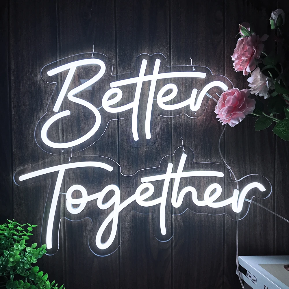 Neon Light Sign Custom Wedding  Led Neon Sign Better Together - Custom Led  Flexible - Aliexpress