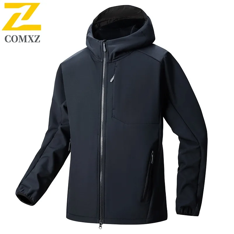 COMXZ Comfort Outdoor Men Jacket Travel Cold Proof Coat Premium Hooded Design Trekking Wind Resistant Warm Winter New Apparel