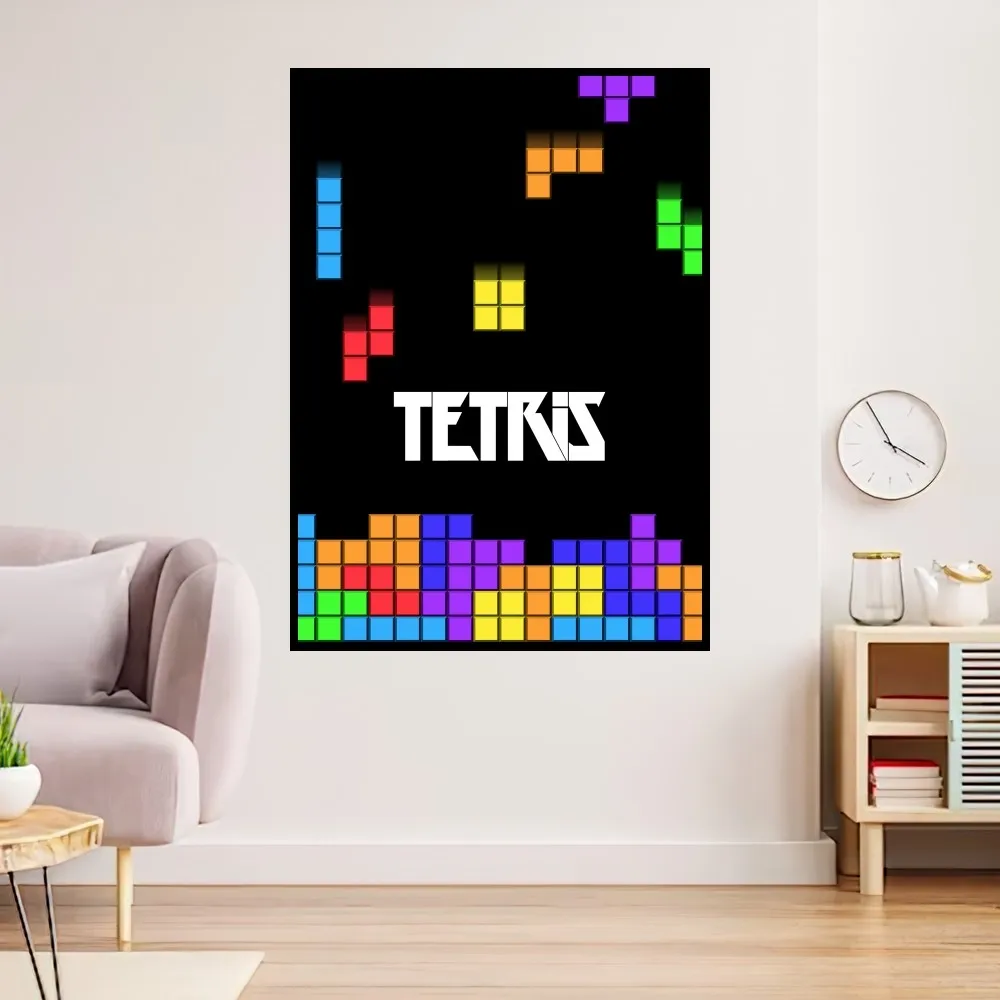 Game T-Tetris Block Poster Prints Wall Painting Bedroom Living Room  Decoration Office Home - AliExpress