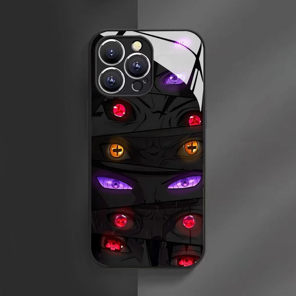 Premium Anime N-Narutos Glass & Silicone Phone Case - Durable & Stylish Back Cover