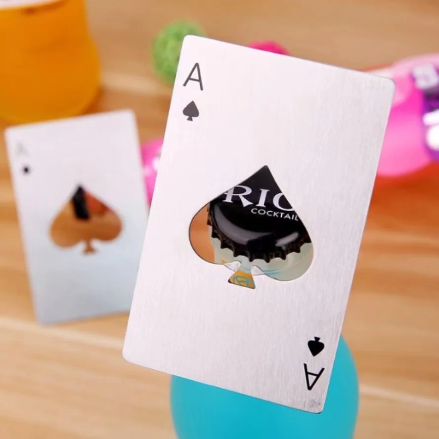 Beer Bottle Opener Poker Card Wine Bottles Openers Multifunction Kitchen Gadget Bar Accessories Home Party Wedding Gift playing cards poker set