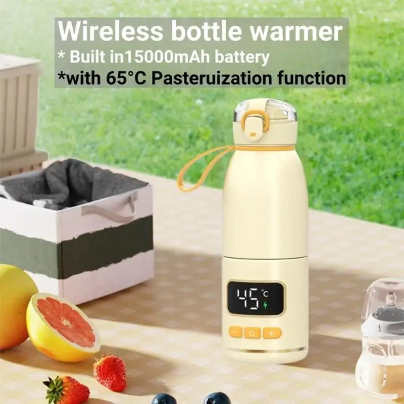 휴대용 스테인레스 스틸 우유 따뜻한 병 빠른 가열 여행 사용