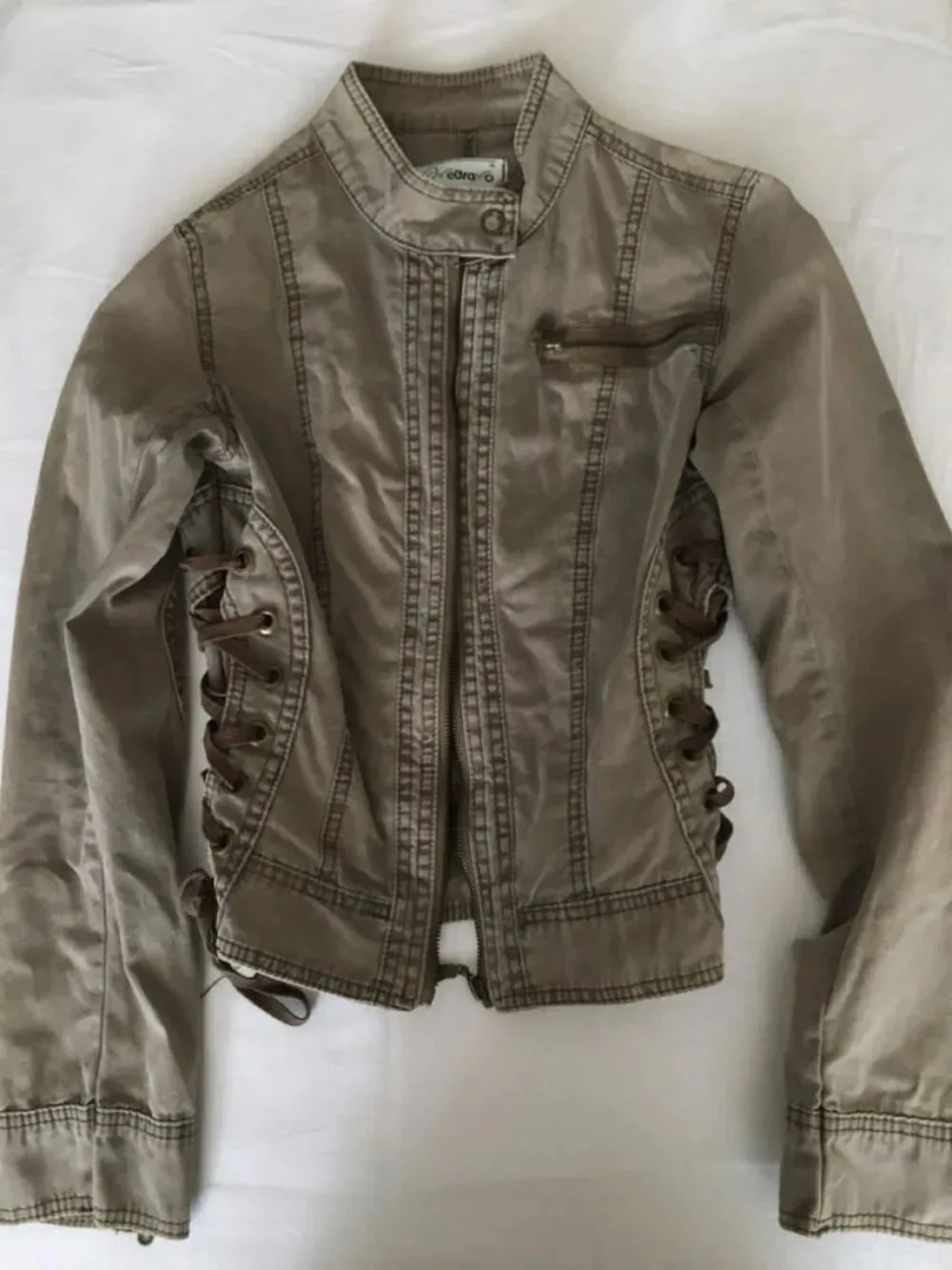 Y2K Sexy Slim Zipper Jacket Outerwear Womens Harajuku Casual Army Green Autumn Winter Jacket Goth Stand Collar Short Jacket Coat 6 S032238c58def411d8be4700cb4b0261fJ