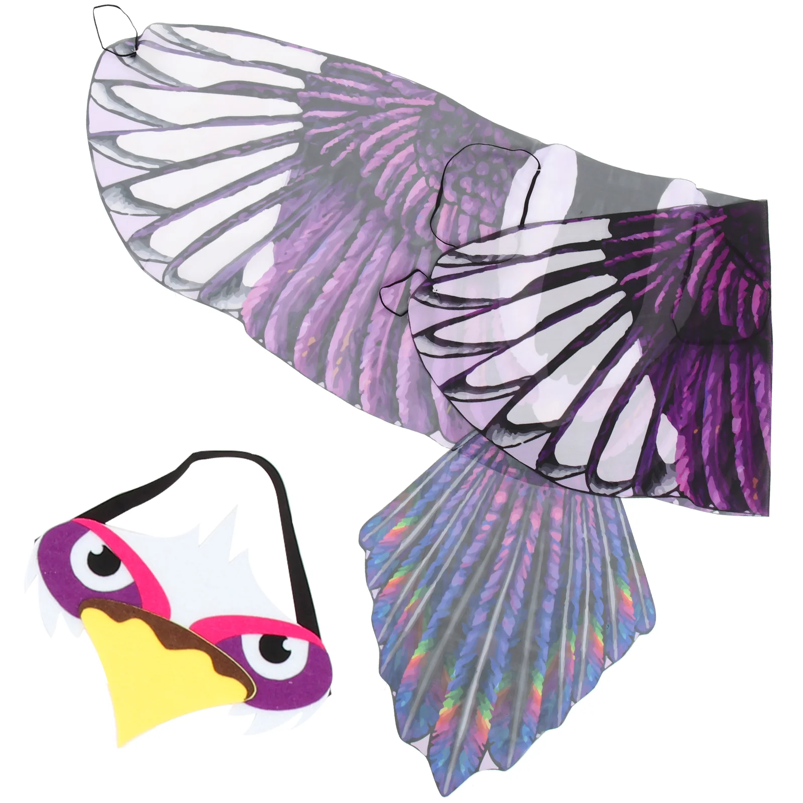 

Eagle Wings Comfortable Girls Clothes Performance Adornment Kids Prop Chiffon Cosplay Party Wing-shaped Child Dreses