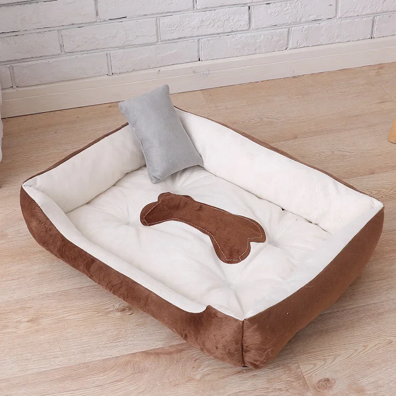 Soft Sofa Dog Beds Fleece Warm Bed for Small Large Dog Plus Size Waterproof Bottom Soft Pet Bed Cat Autumn Winter
