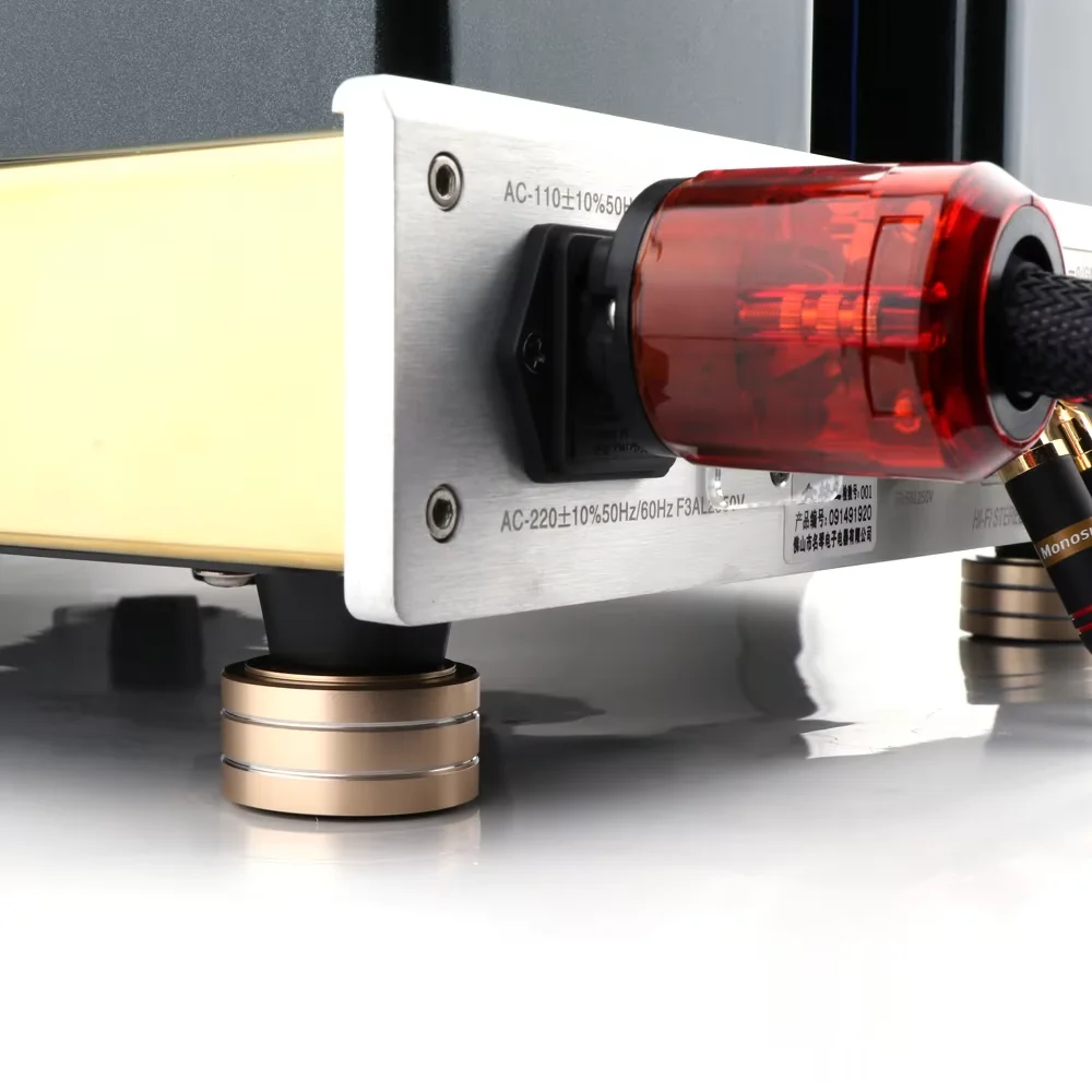 4pcs HiFi AMP 스피커 알루미늄 절연 피트 패드 40x15mm 40x20mm 58x22mm DAC 피트 패드 골드 실버 블랙
