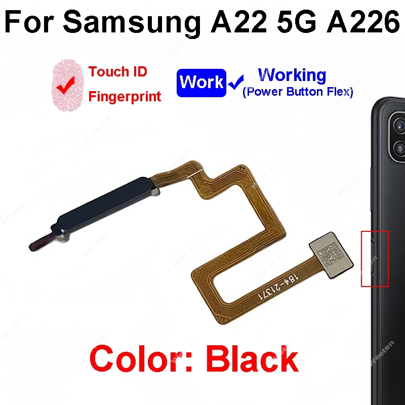 Premium Fingerprint Sensor Flex Cable with Power Button - Replacement Parts