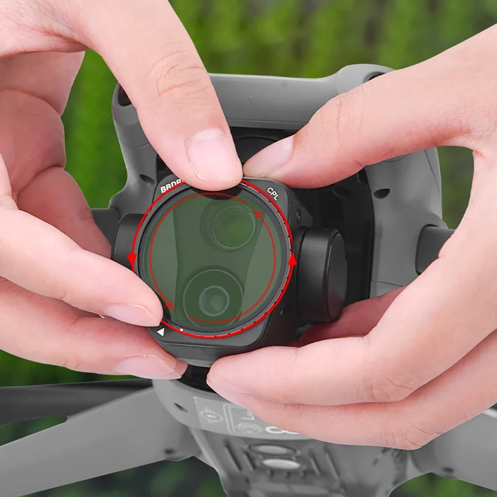 BRDRC Filters Set for DJI Air 3 Drone Optical Glass Lens UV CPL ND8/16/32/64 Anti-Light Neutral Density Filters for Photography 5